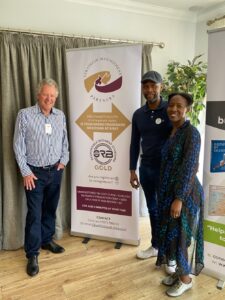 Muzi and Mpho Sibanda with Clive Bonny