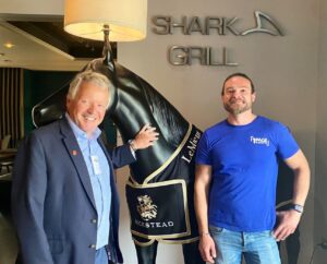 Business meeting with Clive Bonny