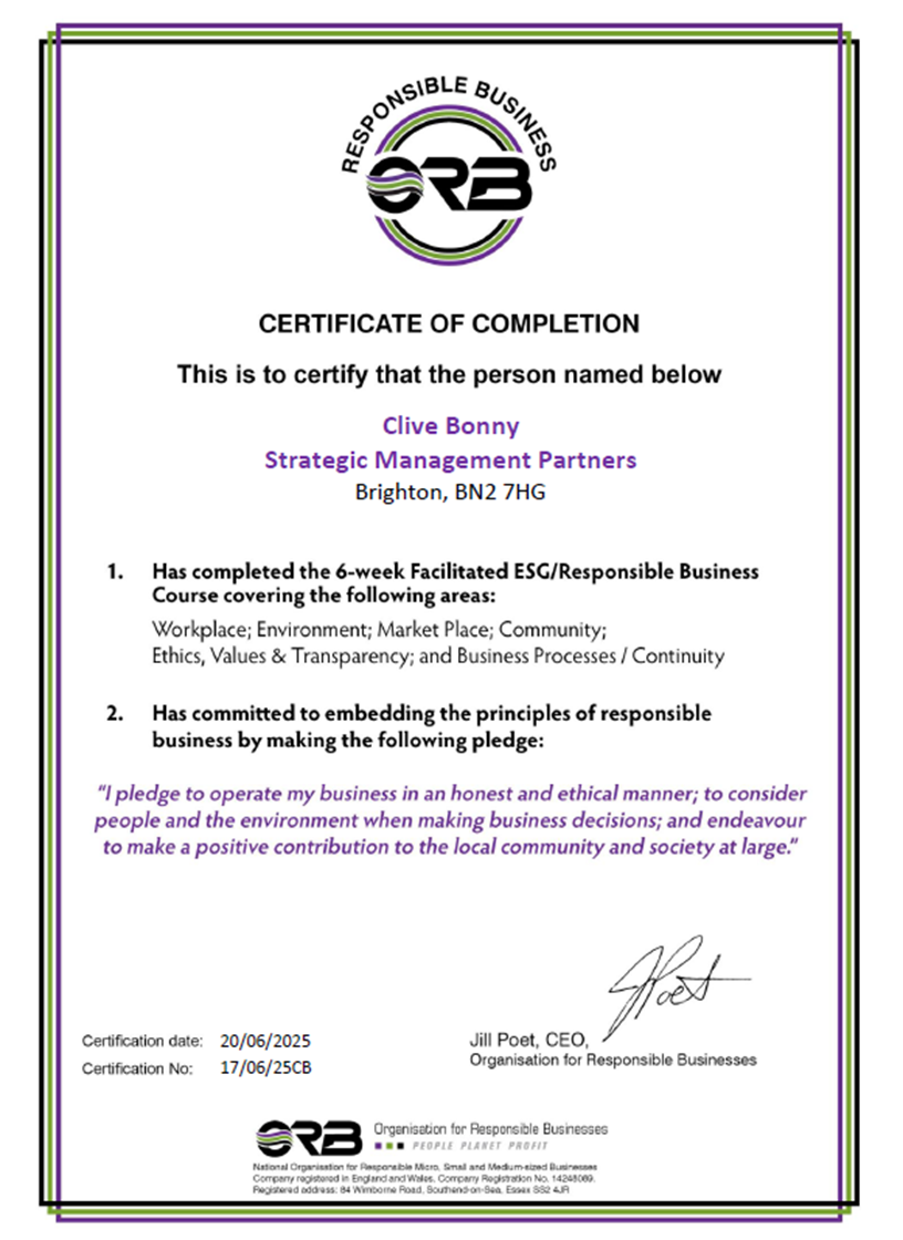 ORB Certificate of Completion